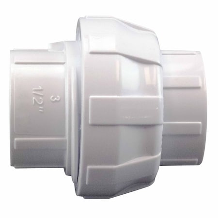 Apollo 1/2 in. x 1/2 in. PVC Slip Joint x Slip Joint Union PVCU12